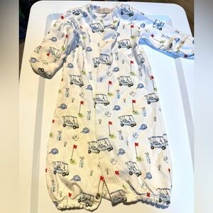 Baby Club Chic 0-3m Golf Themed Nightgown